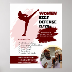 Affiche Classes d'autodéfense des femmes