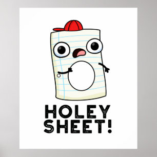 Affiche Classeur de papier drôle de feuille Holey