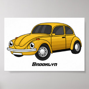 Affiche Classic car cartoon