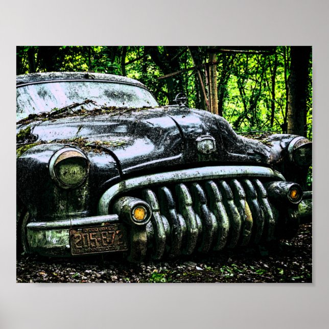 Affiche Classic Car Graveyard | Buick Roadmaster (Devant)