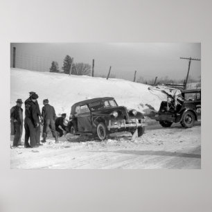 Affiche Classic Car Wreck, 1940