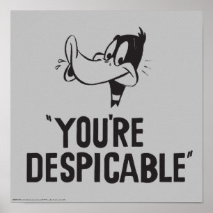 Affiche Classic DAFFY DUCK™ "You're Despicable"