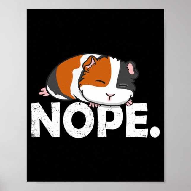 Affiche Classic de cochon de Guinée (Devant)