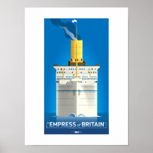 Affiche CLASSIC LINER SERIES - SS Empress of Britain