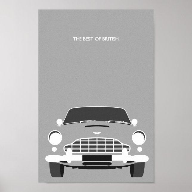 Affiche Classic Original DB5 voiture de sport (Devant)