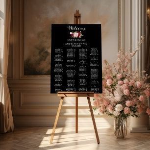 Affiche Classic Tropical Noir Alphabétique