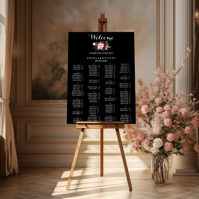 Affiche Classic Tropical Noir Alphabétique (Créateur téléchargé)