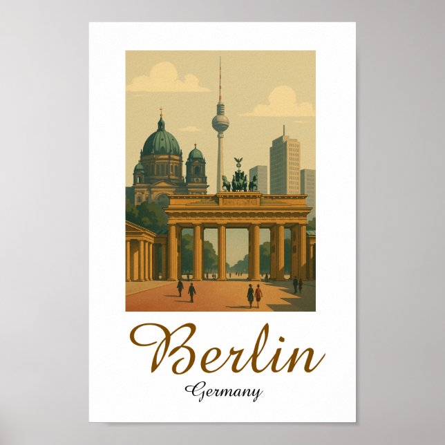 Affiche Classic Vintage Berlin Allemagne (Devant)