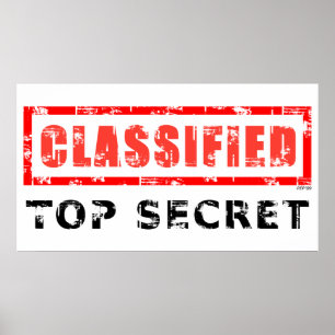 Affiche Classifié Top Secret