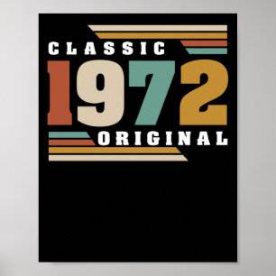 Affiche Classique 1972 Original 50e anniversaire 50 ans