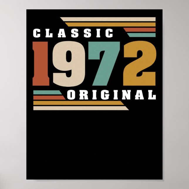 Affiche Classique 1972 Original 50e anniversaire 50 ans (Devant)