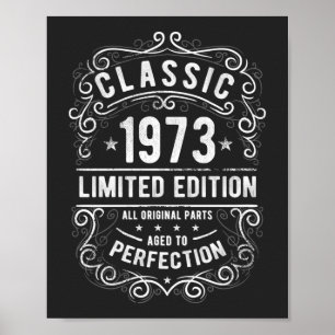 Affiche Classique 1973 Cadeau d'anniversaire édition lim