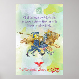 AFFICHE CLASSIQUE DE L'OZ - Briques Jaunes
