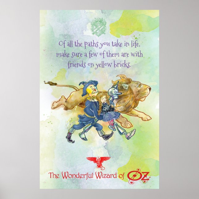 AFFICHE CLASSIQUE DE L'OZ - Briques Jaunes (Devant)