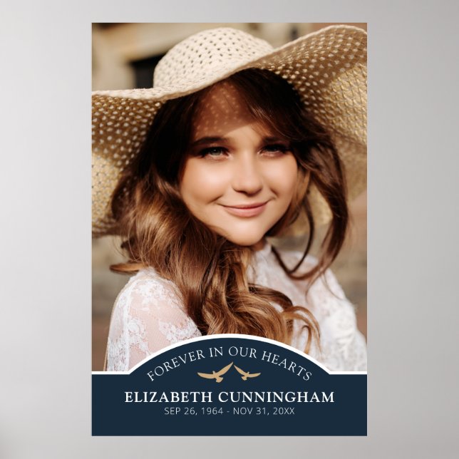 Affiche Classique de photo personnalisée de souvenir de fu (Devant)