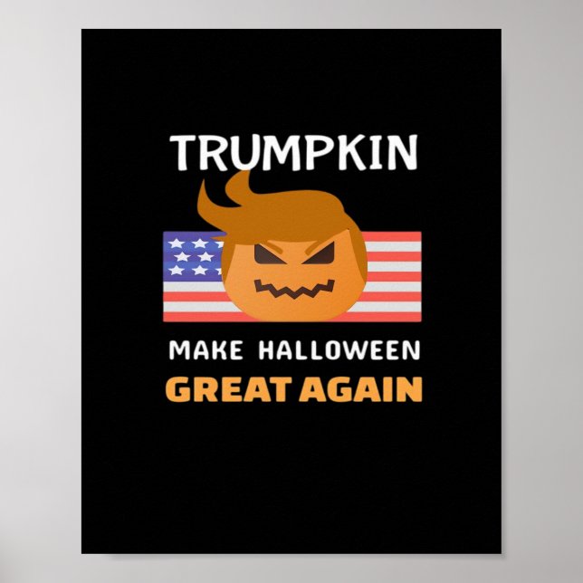 Affiche Classique de Trumpkin d'Halloween (Devant)