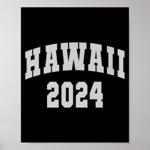 Affiche Classique hawaii 2024 voyage de plage vacances d'h
