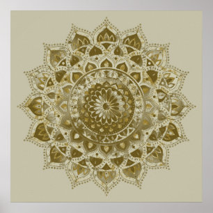 Affiche Classique Mandala Inde Style 4