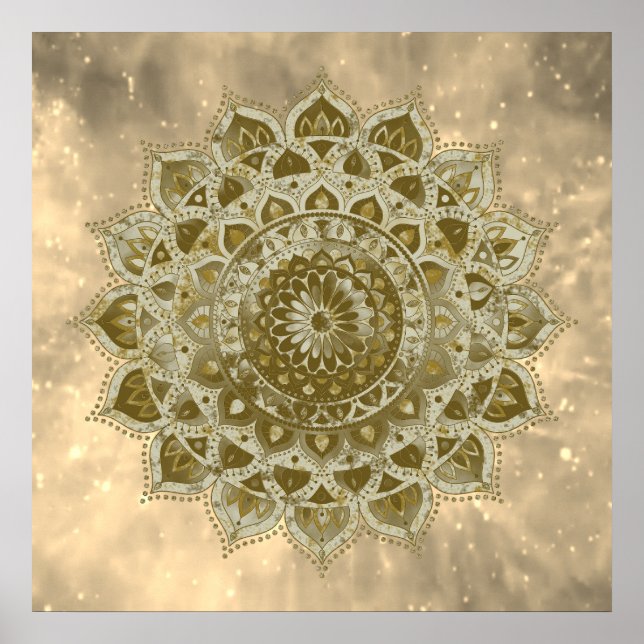 Affiche Classique Mandala Inde Style 4 (Devant)