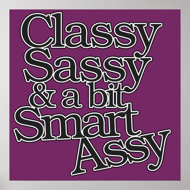 Affiche Classy Sassy et un peu Smart Assy (Devant)
