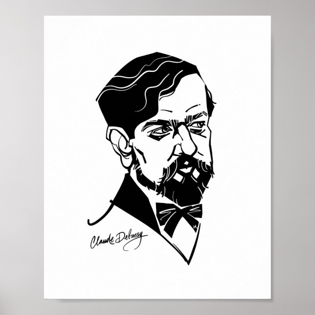 Affiche Claude Debussy (Devant)