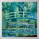 Affiche Claude Monet<br><div class="desc">Claude Monet - Nappes D'Eau Et Pont Japonais (1899)</div>