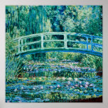 Affiche Claude Monet<br><div class="desc">Claude Monet - Nappes D'Eau Et Pont Japonais (1899)</div>