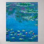 Affiche Claude Monet<br><div class="desc">Claude Monet - Water Lilies (1906). La célèbre peinture artistique.</div>