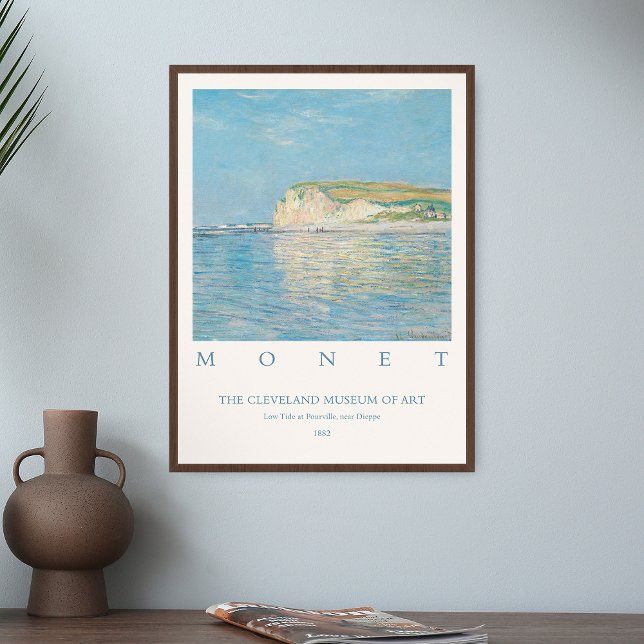 Affiche Claude Monet Art Print Low Tide à Pourville près (Créateur téléchargé)