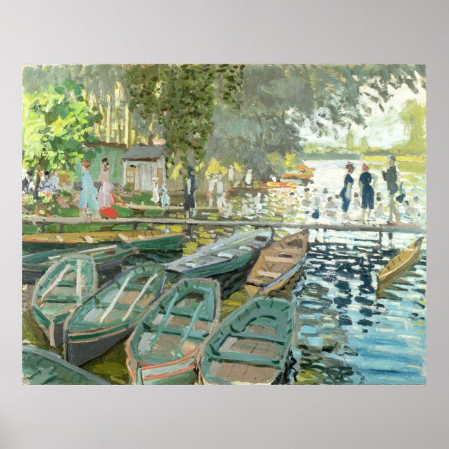 Affiche Claude Monet. Baignoires à La Grenouillère (Devant)