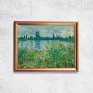 Affiche Claude Monet Banks De La Seine Ancien Art Français
