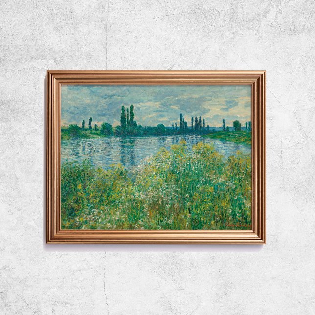Affiche Claude Monet Banks De La Seine Ancien Art Français (Claude Monet Banks Of The Seine French Old Art Poster
)