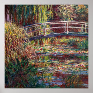 Affiche Claude Monet - Bassin aux Nymphéas, Harmonie Rose