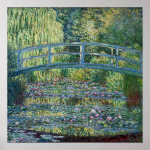 Affiche Claude Monet - Bassin de Nymphéas, Harmonie Verte