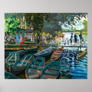Affiche Claude Monet, Bathers at La Grenouillè re, 1869