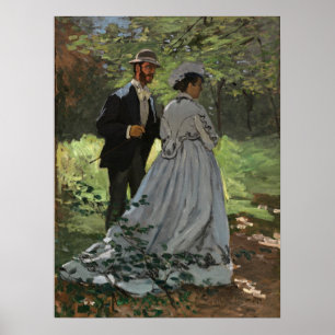 Affiche Claude Monet - Bazille et Camille,