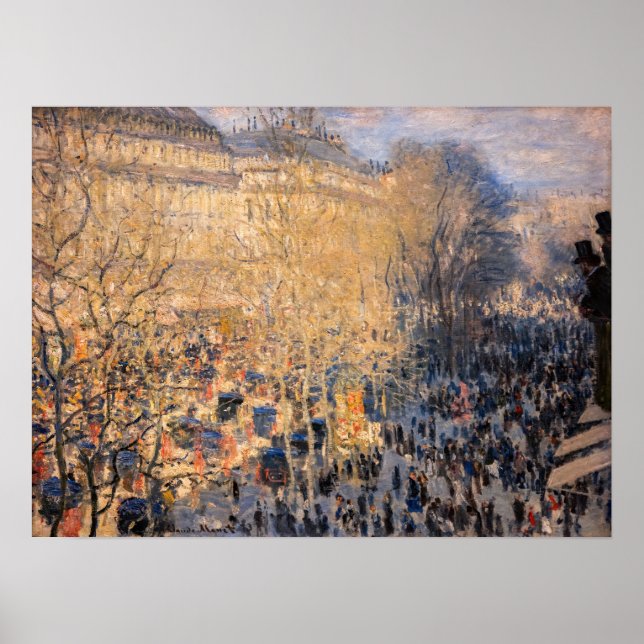 Affiche Claude Monet - Boulevard des Capucines à Paris (Devant)