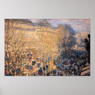 Affiche Claude Monet - Boulevard des Capucines à Paris