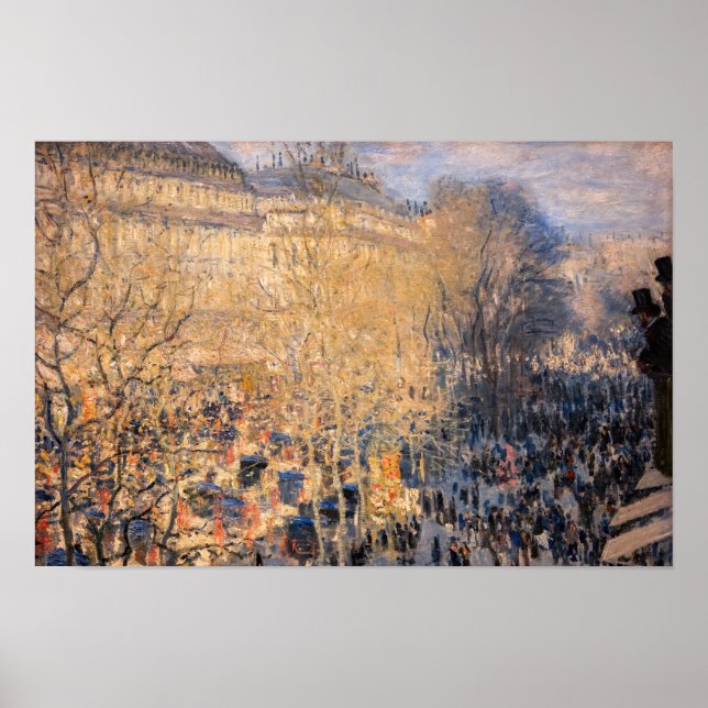 Affiche Claude Monet - Boulevard des Capucines à Paris (Devant)