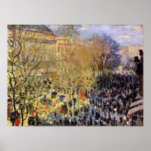 Affiche Claude Monet - Boulevard des Capucines à Paris