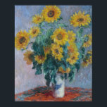 Affiche Claude Monet - Bouquet De Tournesols,<br><div class="desc">Claude Monet - Bouquet De Tournesols,  1880.. La célèbre peinture artistique.</div>