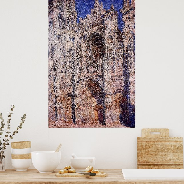 Affiche Claude Monet - Cathédrale de Rouen 01 (Cuisine)