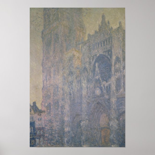 Affiche Claude Monet | Cathédrale de Rouen, Harmonie en bl (Devant)