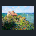 Affiche Claude Monet : Chalet des pêcheurs à Varengeville<br><div class="desc">Une belle affiche classique représentant un chalet de pêcheurs de Varengeville,  peinte par le peintre impressionniste Claude Monet.</div>