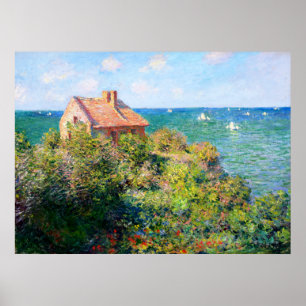 Affiche Claude Monet : Chalet des pêcheurs à Varengeville