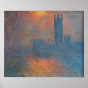 Affiche Claude Monet - Chambres du Parlement Londres