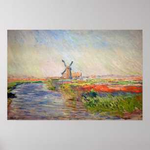 Affiche Claude Monet - Champ de tulipes en Hollande