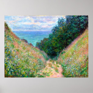 Affiche Claude Monet : Chemin de La Cavee Pourville