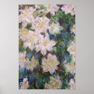 Affiche Claude Monet - Clématite Blanche