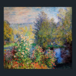 Affiche Claude Monet - Coin du jardin à Montgeron<br><div class="desc">Coin du jardin à Montgeron / Coin de jardin a Montgeron - Claude Monet,  Huile sur toile,  1876</div>